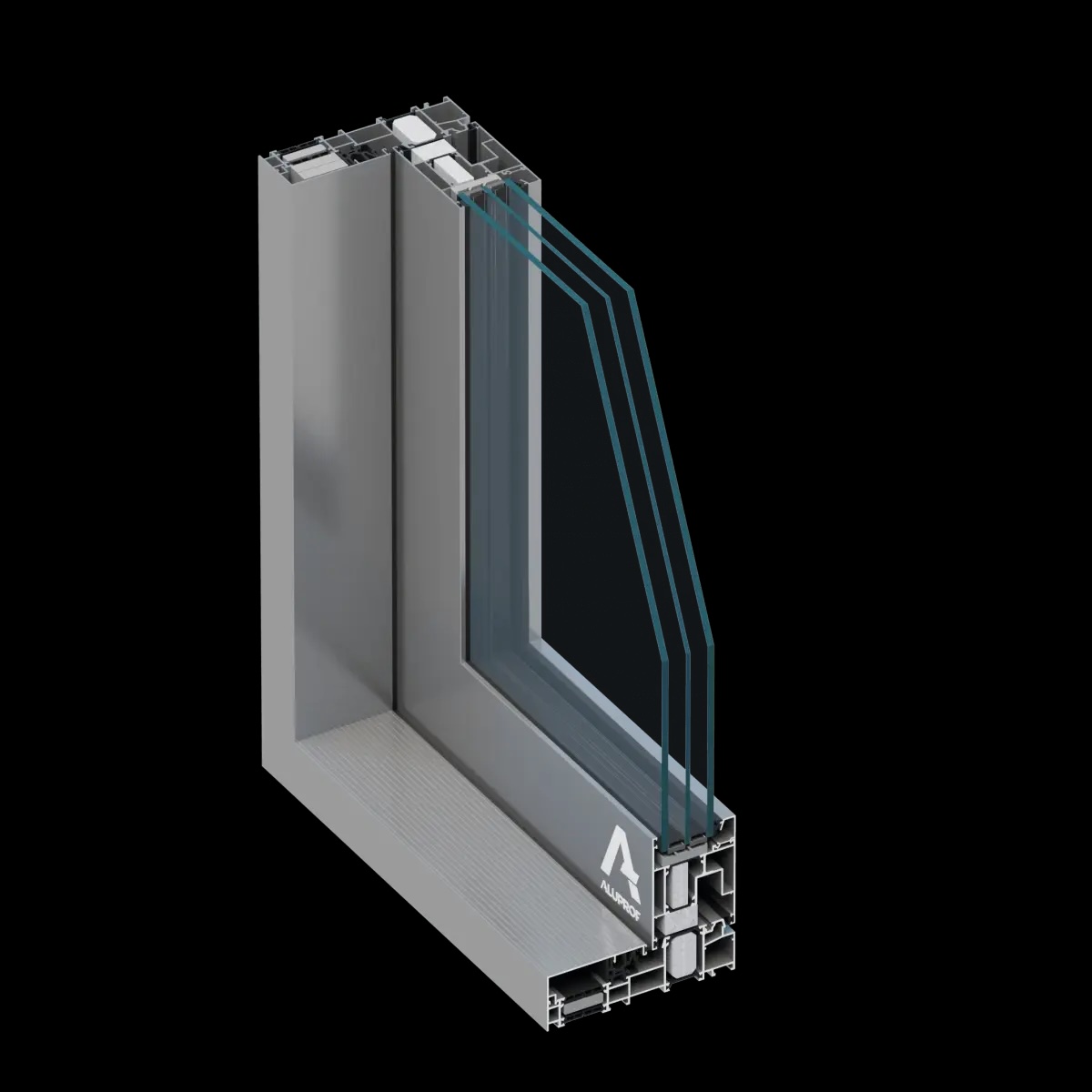 Interior cu ferestre aluminiu Aluprof
